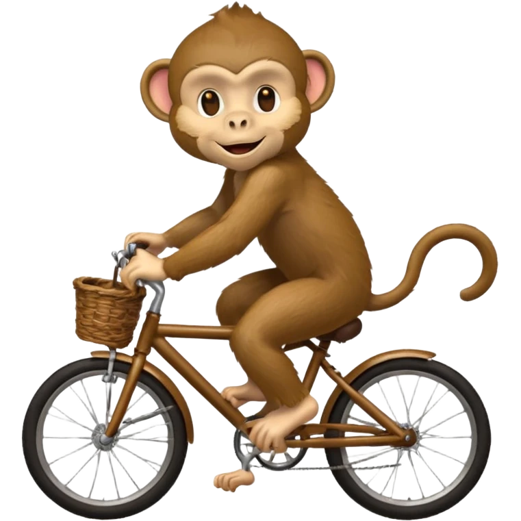 monkey riding a bicycle emoji