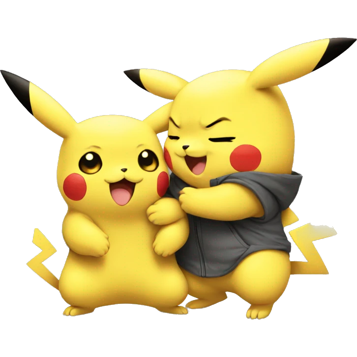 Pikachu hug évolie cute emoji
