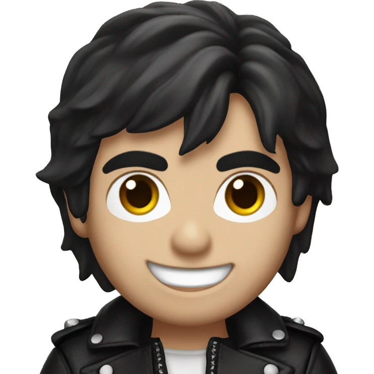 Ian somerhalder as a vampire in a black leather jacket emoji