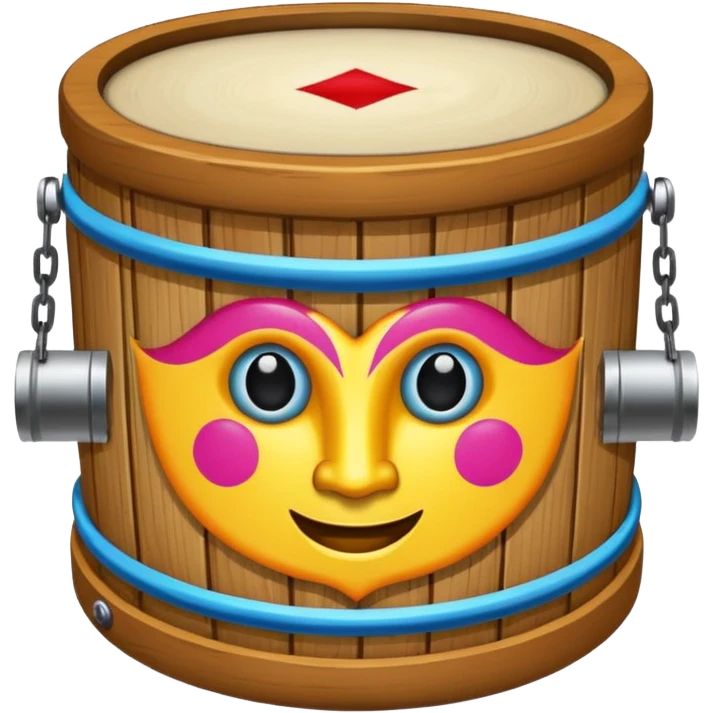 tamborim. DE CARNAVAL emoji