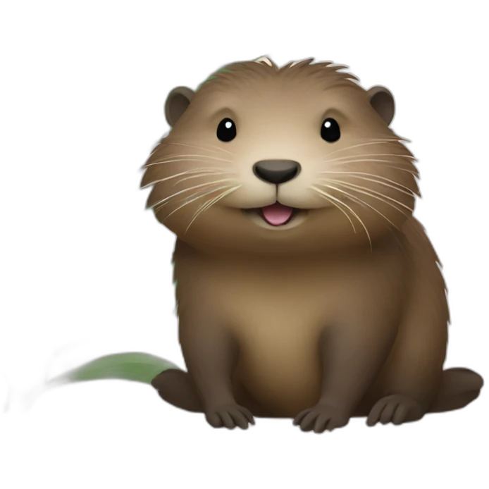 Nutria in love emoji