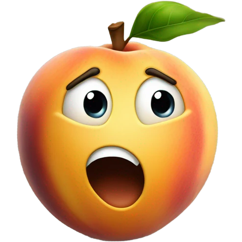 Peach doing a fart emoji