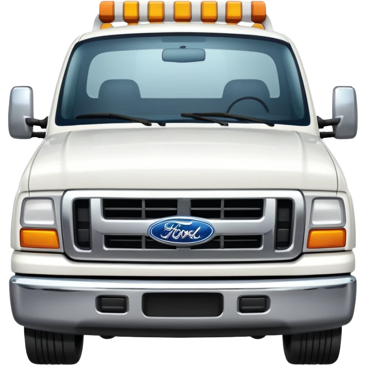 White Ford Truck emoji
