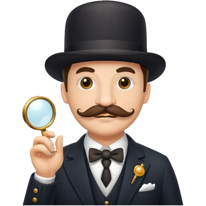 señor con bigote, y monoculo emoji