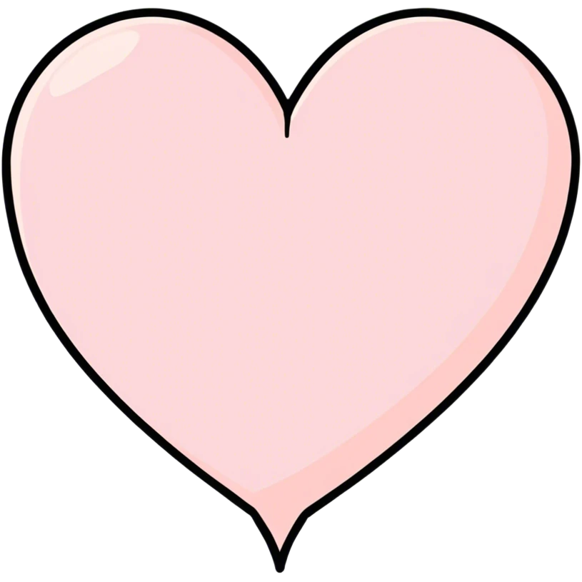 light pink heart emoji