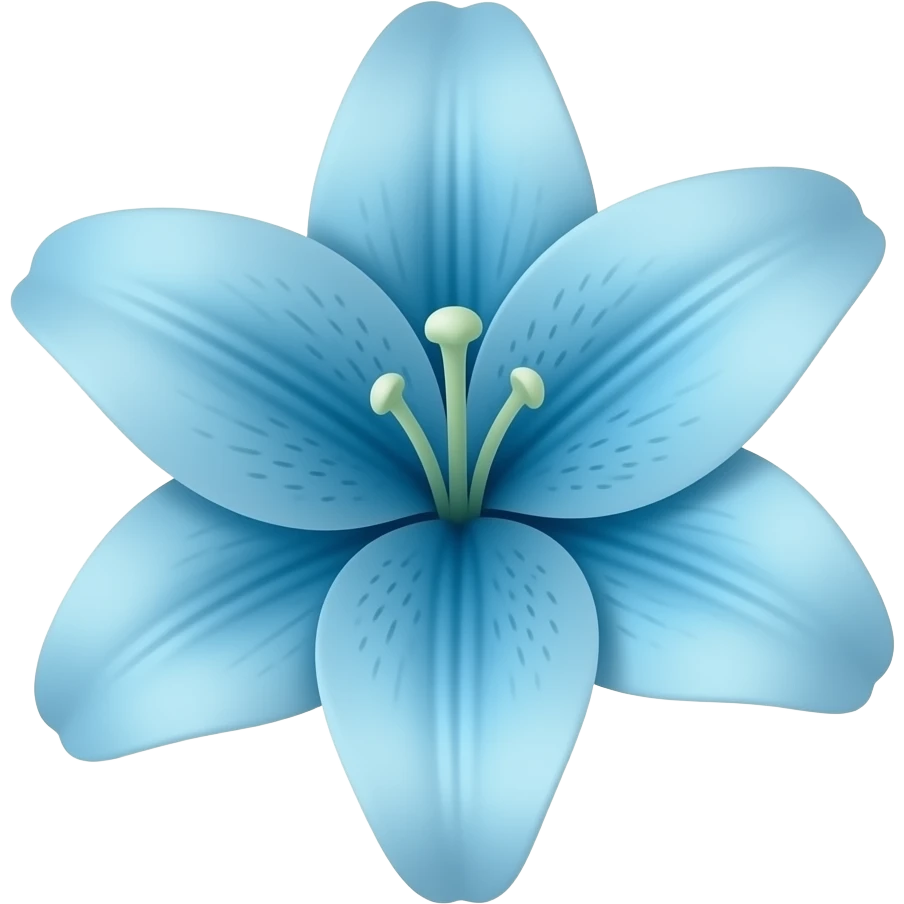 blue lilly emoji