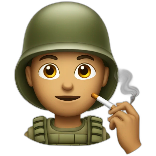 SoldierBoy smoking emoji
