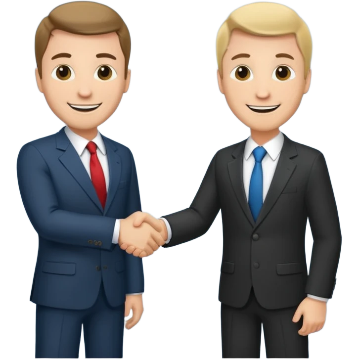 Two businessmen shaking hands emoji