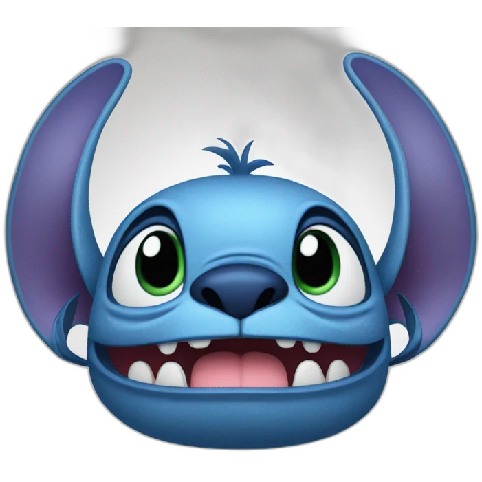 Stitch qui fume emoji
