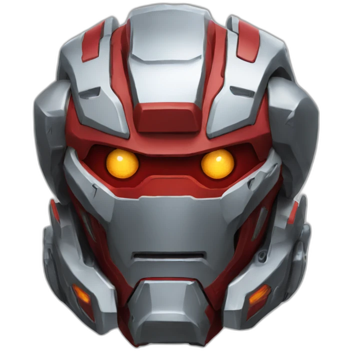 red mecha head emoji