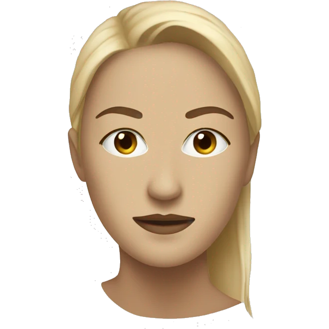 Beige mask on white woman emoji