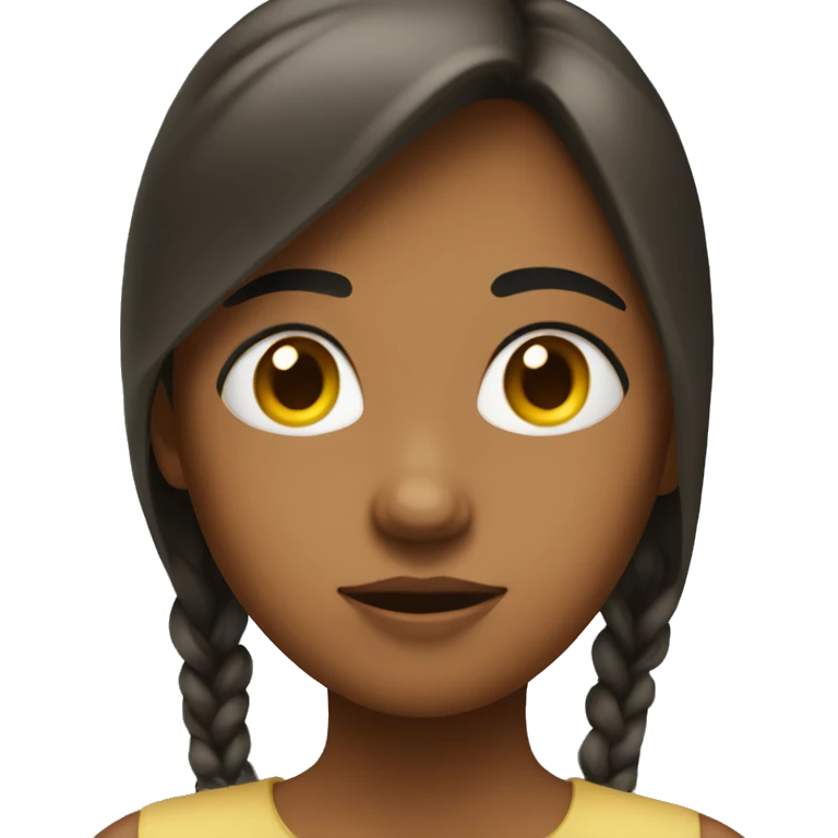 a girl with a blurred appearance, symbolizing her dislike for uncertainty and unpredictability. emoji