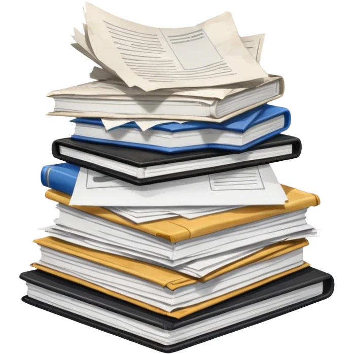 Pile of paperwork emoji