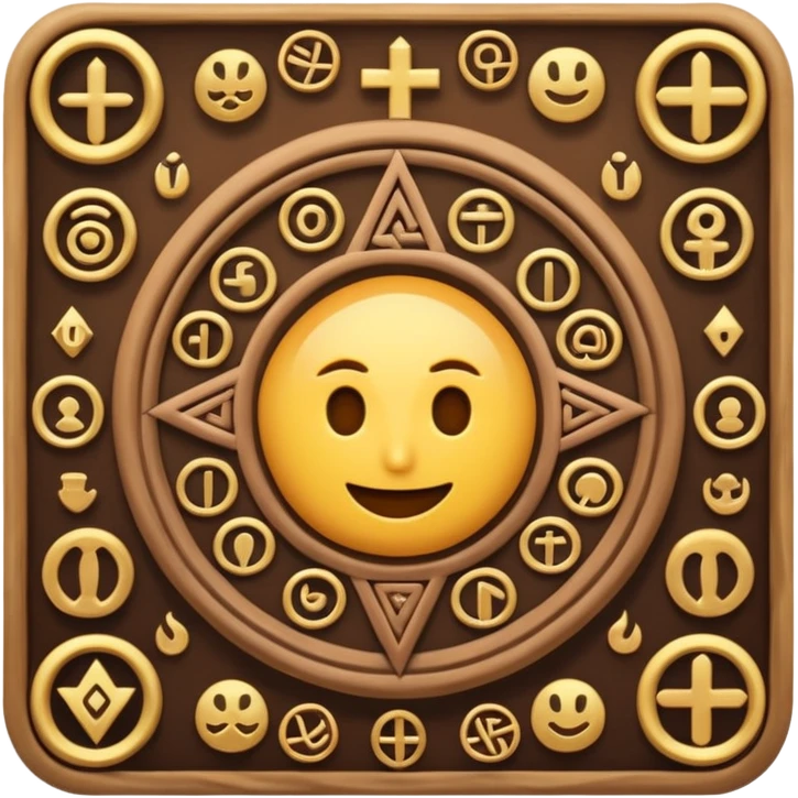 the words 'Rune souk' in an emoji style, surrounded by ancient mystical symbols emoji
