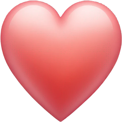Pastel red heart emoji