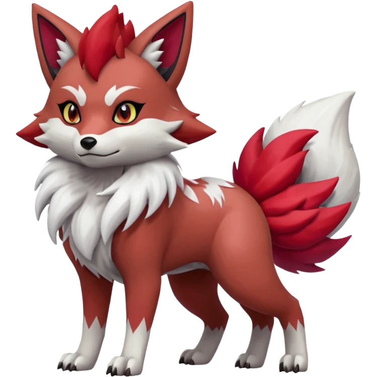 Lycanroc-Vulpix-Zangoose-Zoroark-fusion emoji