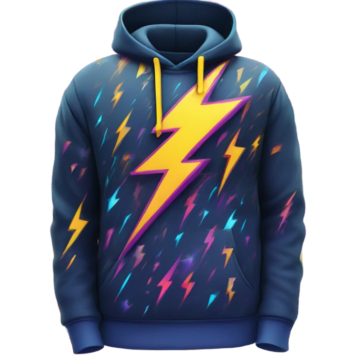 Lightning hoodie emoji