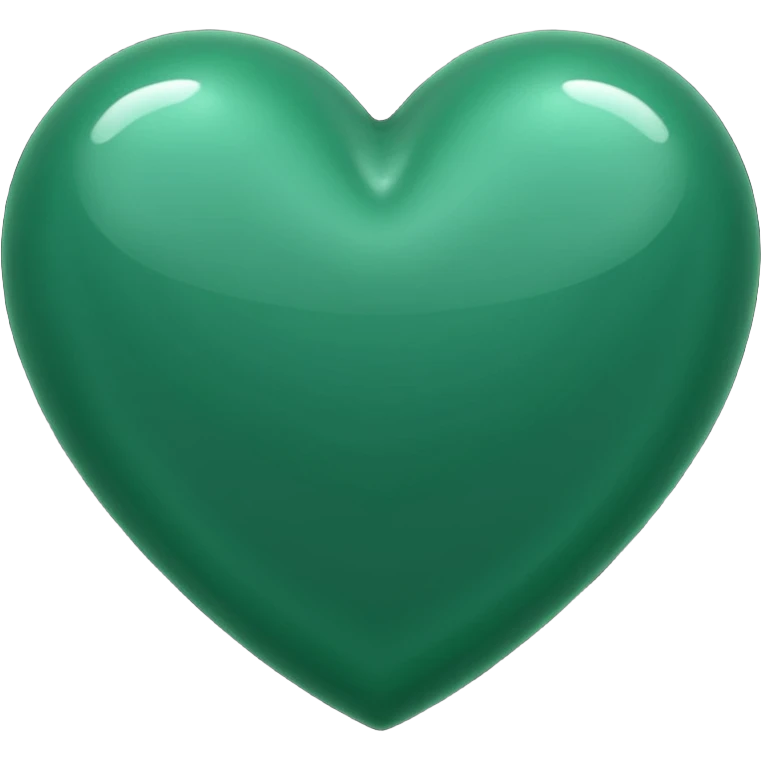 Dark green heart  emoji