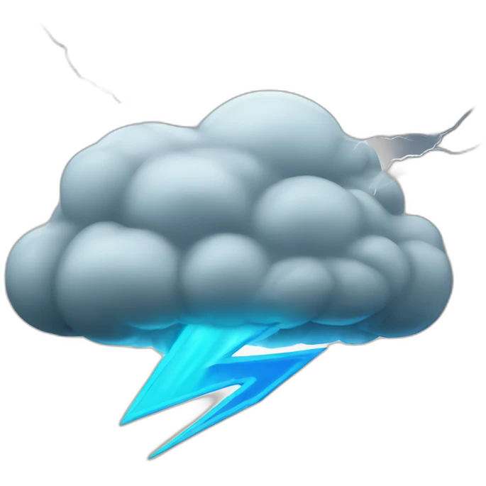 storm cloud with gatorade lightning bolt emoji