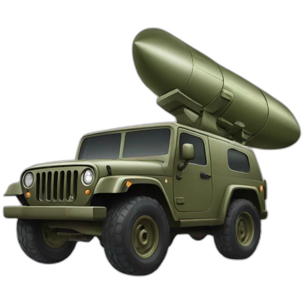 military missile launching jeep emoji