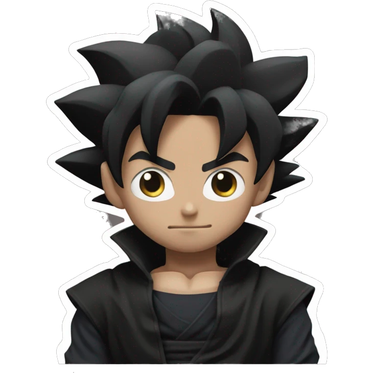 goku black with black clothes emoji