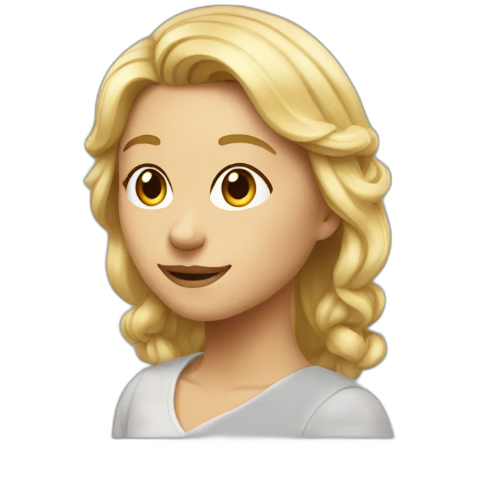 Blond aux grandes oreilles emoji