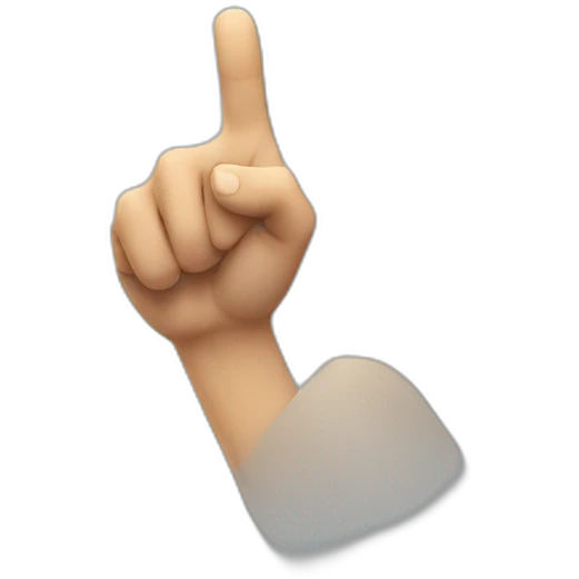 A hand pointing at you emoji