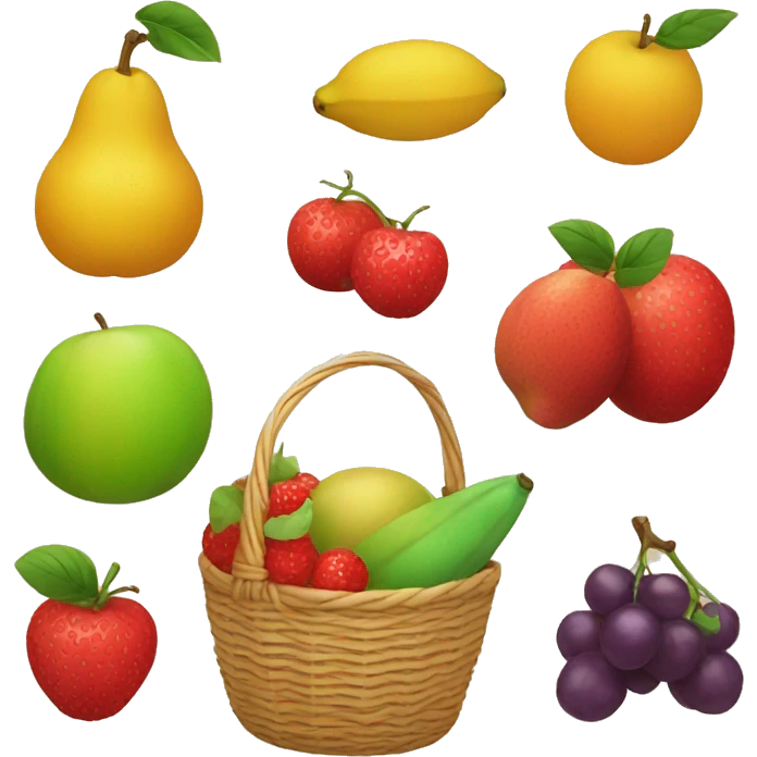 Fruits in basket  emoji