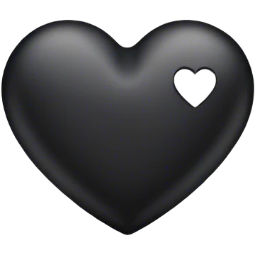 Black heart emoji