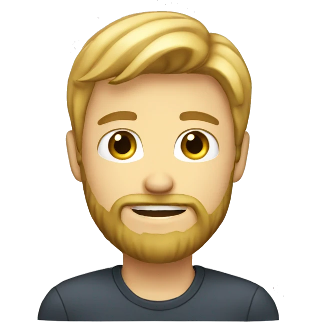 blonde guy with beard,showing call me emoji by hand emoji