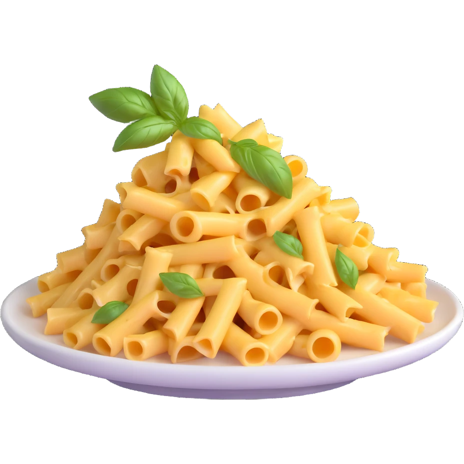 pasta with cheese and basil emoji