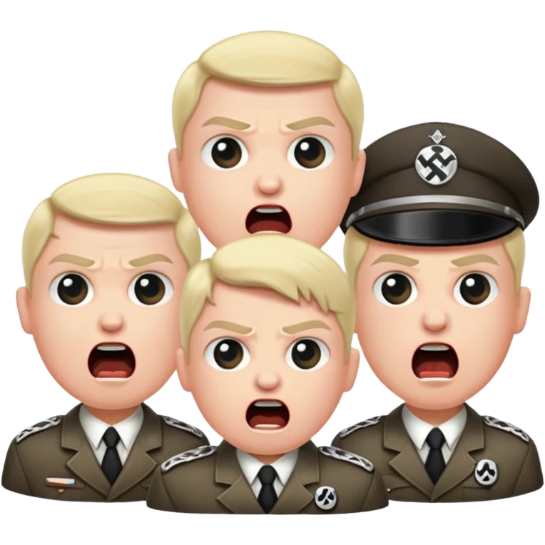 Nazis raving emoji
