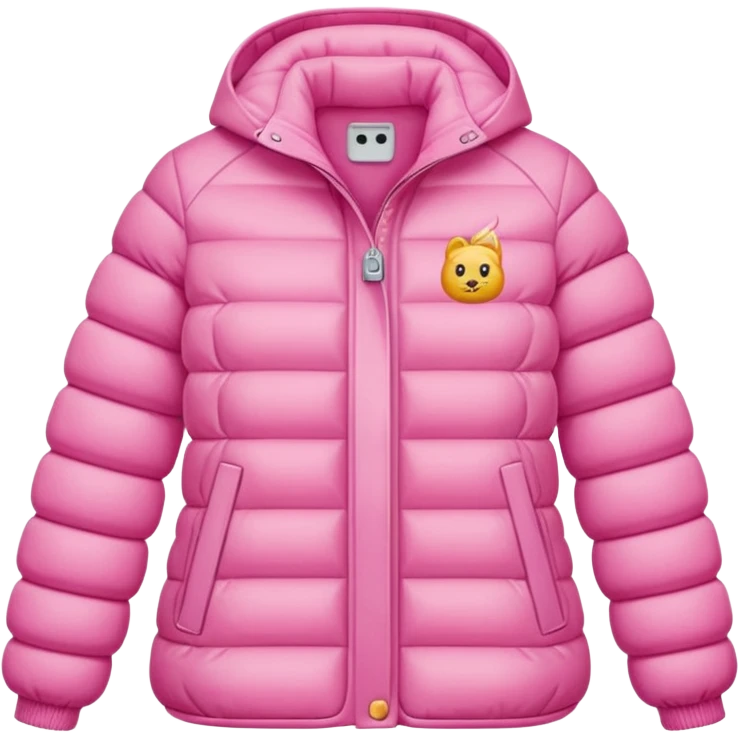 THERMAL COAT pink emoji