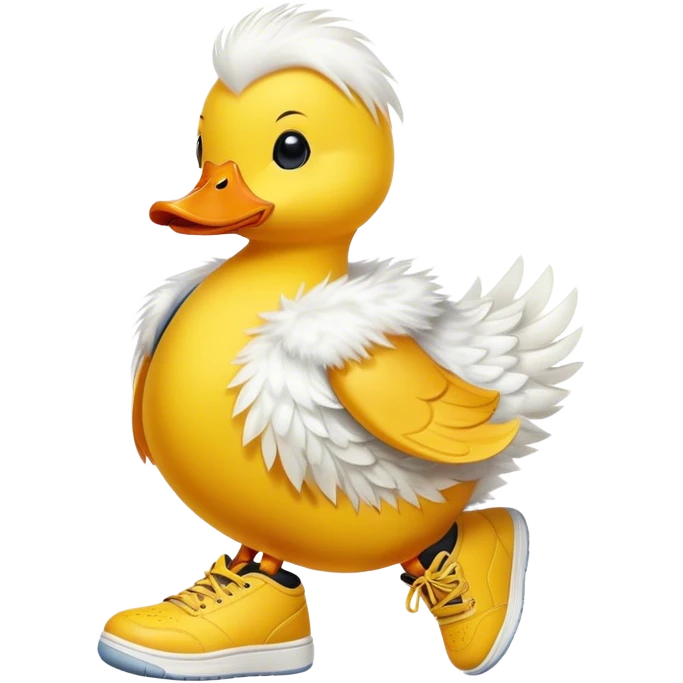 Yellow duck wearing Jordan’s emoji