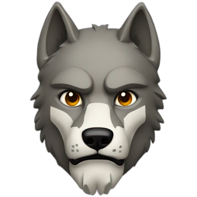 Wolf Spartan man emoji