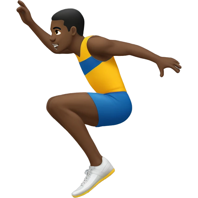 long jump side view emoji