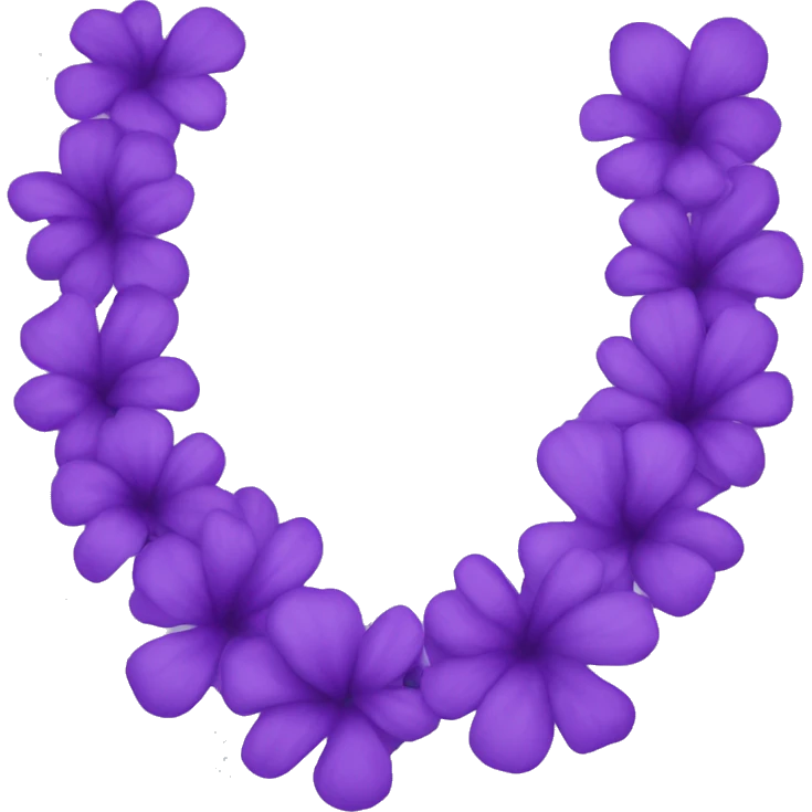 Purple Lei emoji