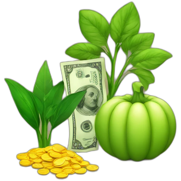 money and crops emoji