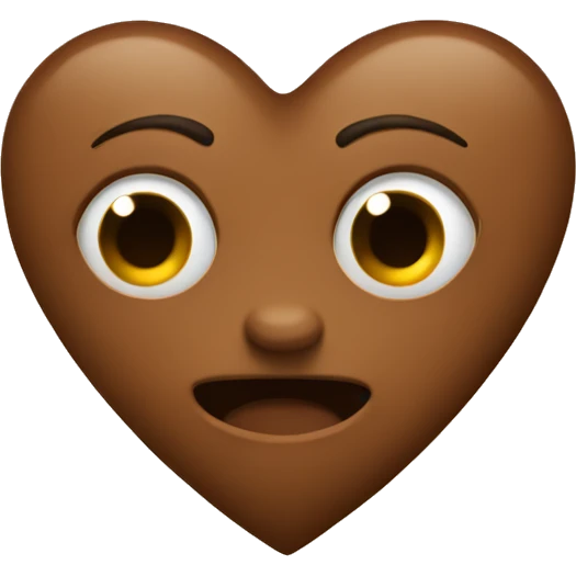 a brown heart emoji