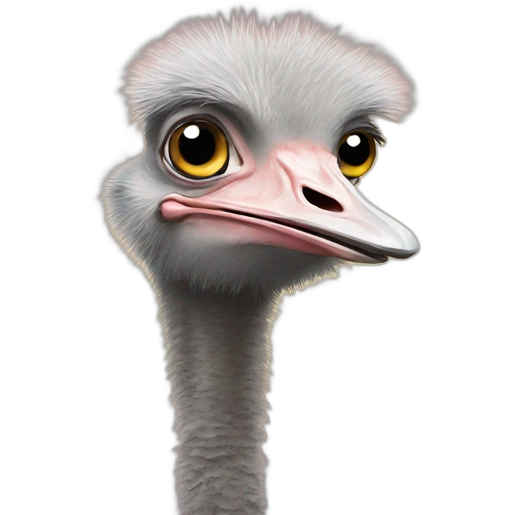 Ostrich emoji