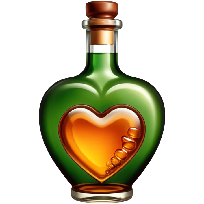 Heart with bottles of Jameson emoji