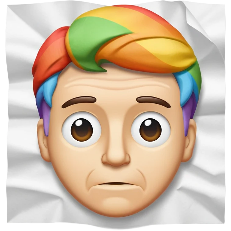 paper saying aaron is gay emoji