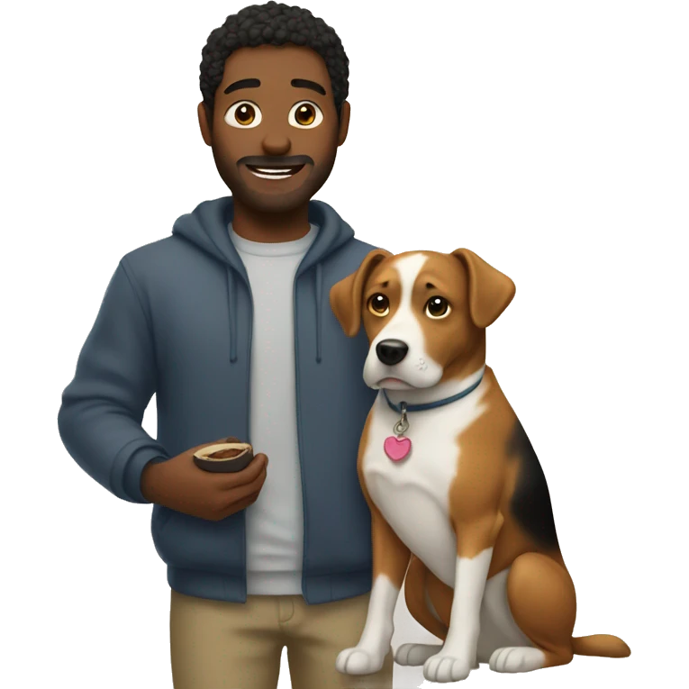 Me with my dog  emoji
