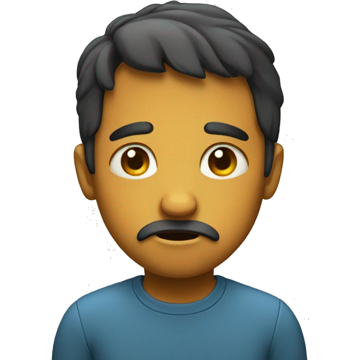 Sad face emoji