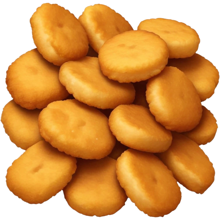 chicken nuggets, classic fast food, simple emoji style emoji