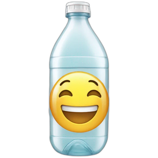 happy plastic bottle emoji