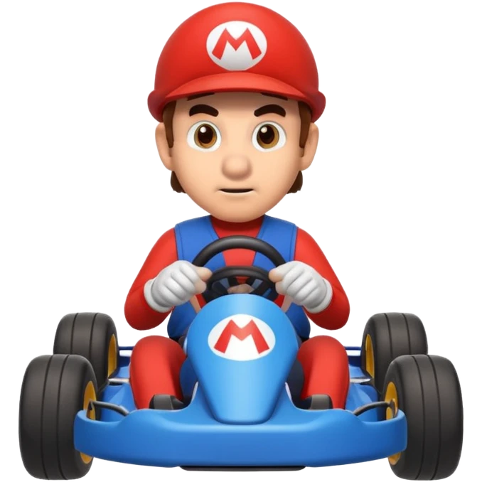 Mario fait du kart emoji