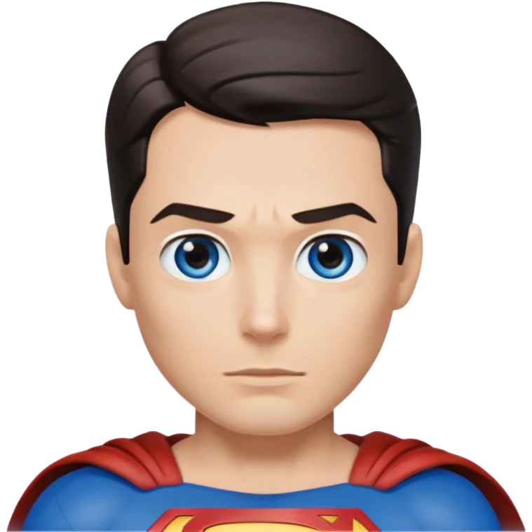 superman face with blue eyes emoji