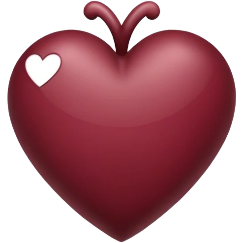 maroon heart emoji