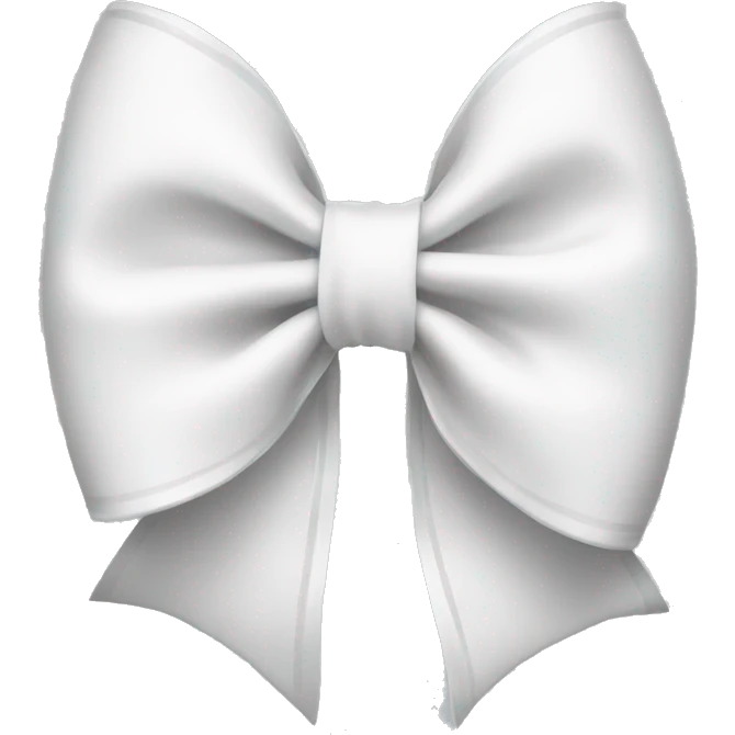 white bow emoji